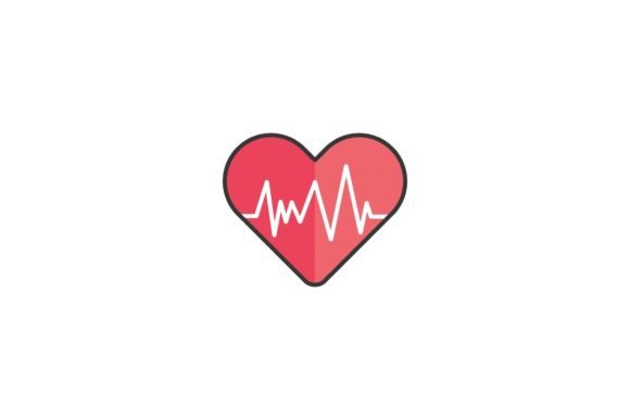 Medical Heart Rate Icon: A Stylish Embroidery Choice