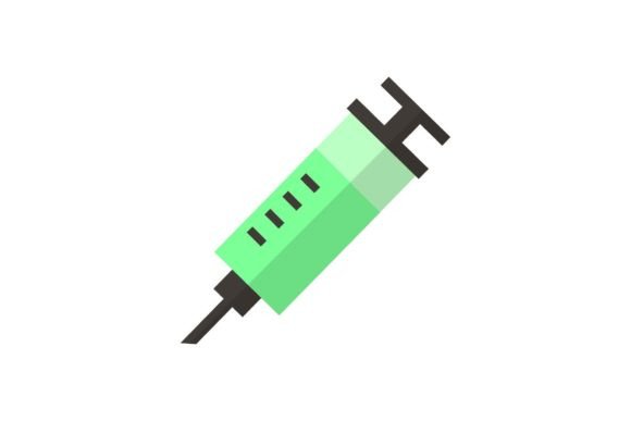 Medical Inject Flat Icon: A Clean, Professional Design