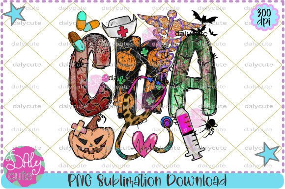 Nurse Halloween Sublimation, CNA Skull Review