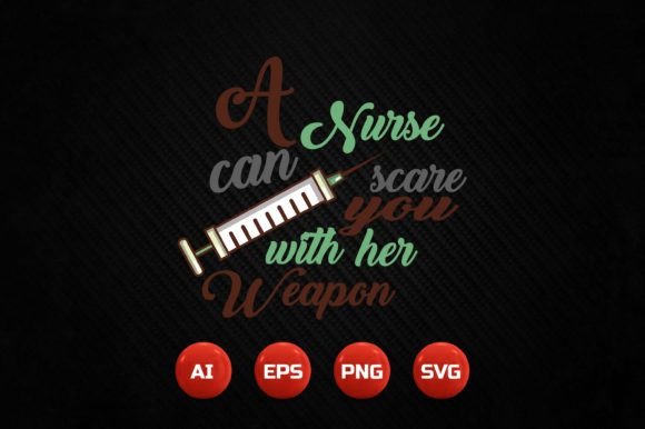Nurse T-Shirt Design 48: A Bold and Playful Embroidery Choice