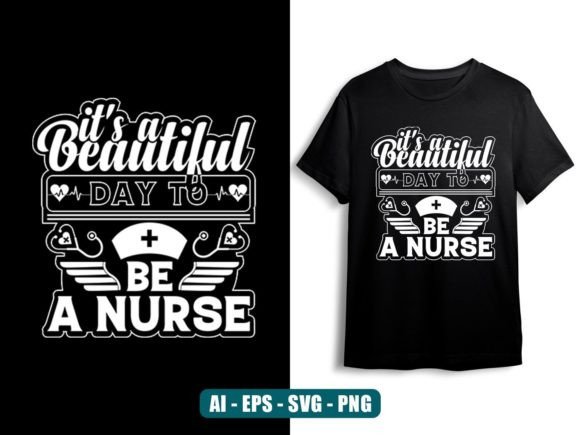 Trendy Nurse Typographic T-Shirt Design