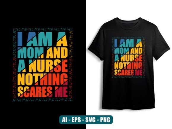 Trendy Typography Nurse T-shirt Design